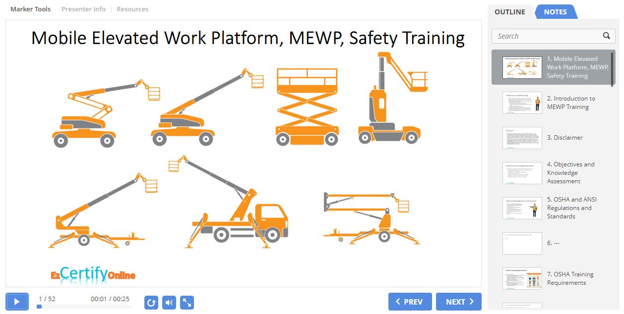 Aerial & Scissor Lift Training
